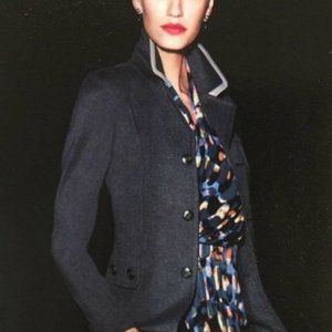 Cabi Sabine Abstract Watercolor Popover Blouse